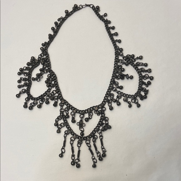 Jewelry - Gunmetal Beaded Necklace
